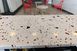 Warm Beige Terrazzo Slabs (8ft * 5.24ft)