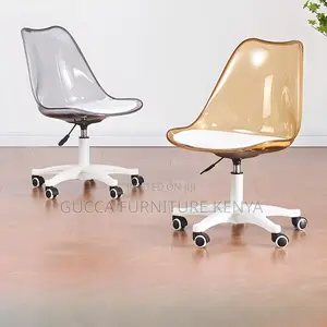 Home Chairs:Liftable and Rotating Office Stool With Backrest
