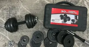 New *Chrome Dumbells* *30kg ( With Case)*
