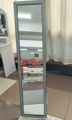 Black - Full Length Dressing Mirror - Back Stand