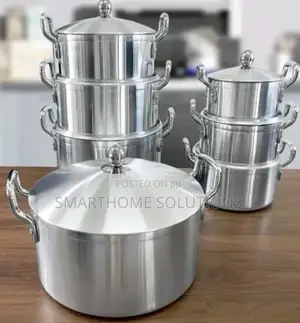 Tornado 14 Pieces Heavy Aluminium Stainless Pot Sufuria Set