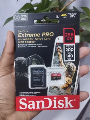 Sandisk Extreme Pro Microsdxc Uhs-I Card Up 200mb/S - 256gb