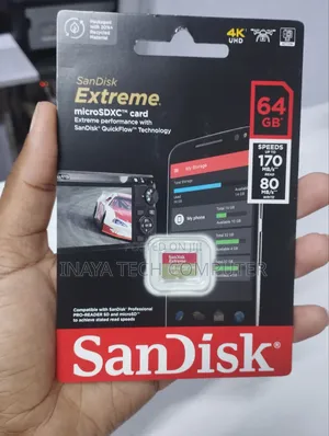 Sandisk Extreme Pro Microsdxc Card 170mb/S - 64gb