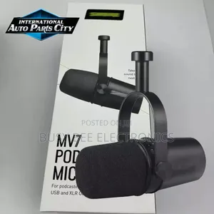 Shure Mv7 Podcast Microphone - Black