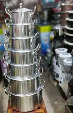 Tornado 14 Pieces Heavy Aluminium Stainless Pot Sufuria Set