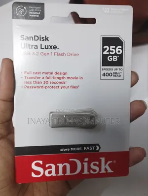 Sandisk 256gb 400mbps Ultra Luxe Usb 3.1 Gen 1 Flash Drive