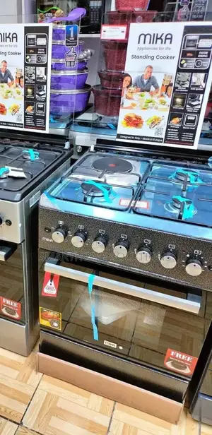 Mika 60*60 3g+1e Standing Cooker Electric Oven{Black}