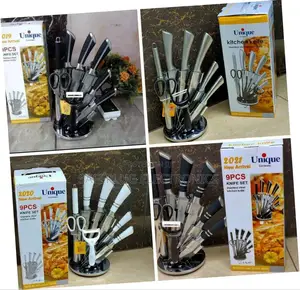 9pcs Unique Knife Set - Stainless Steel Kitchen Knive