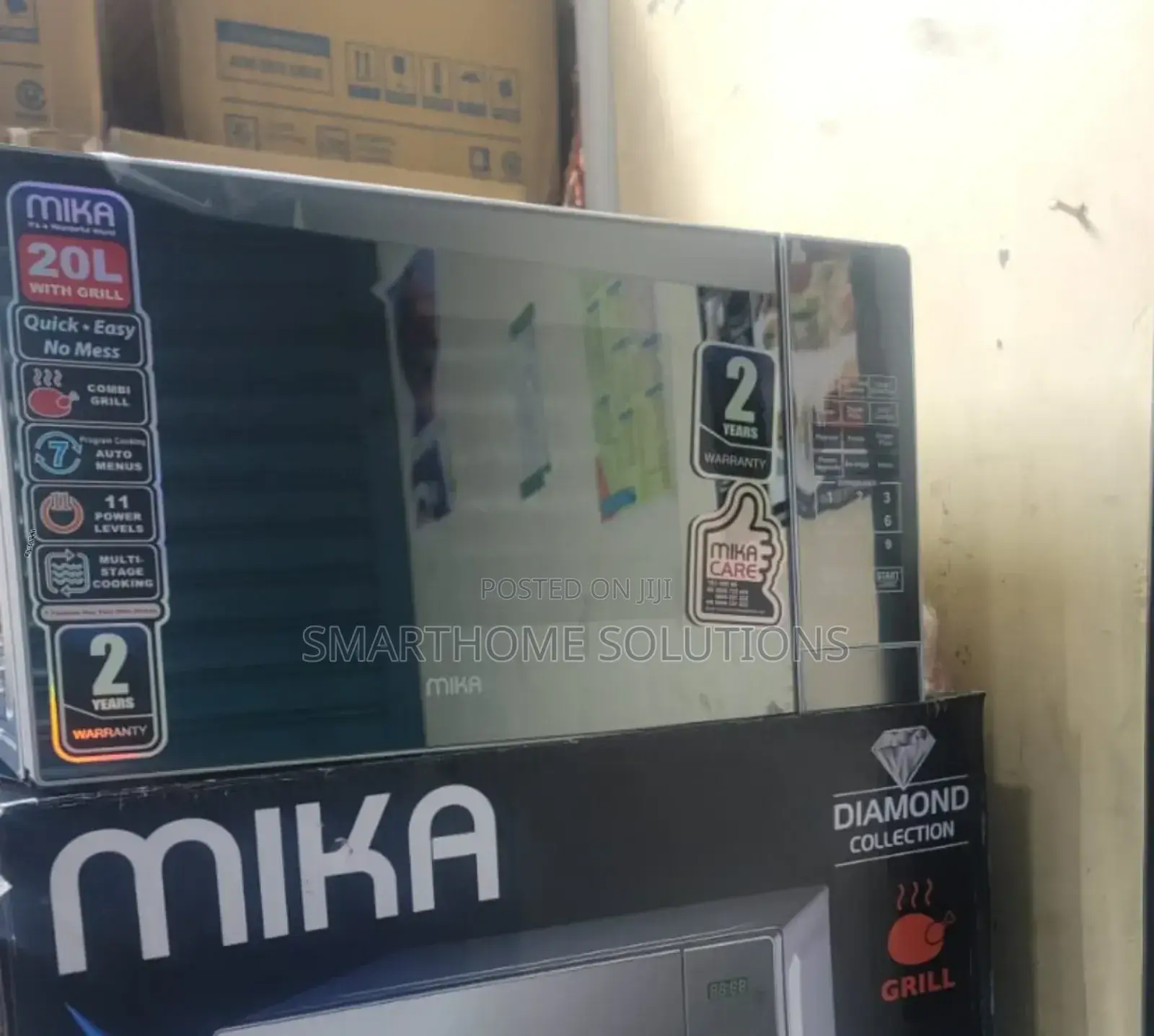 Mika Microwave Oven Grill 20ltr With 1000w Silver M20l