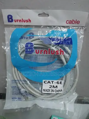 Burnlush Network Patch Cord Cat6 Rj45 Ethernet Lan Cable 2m