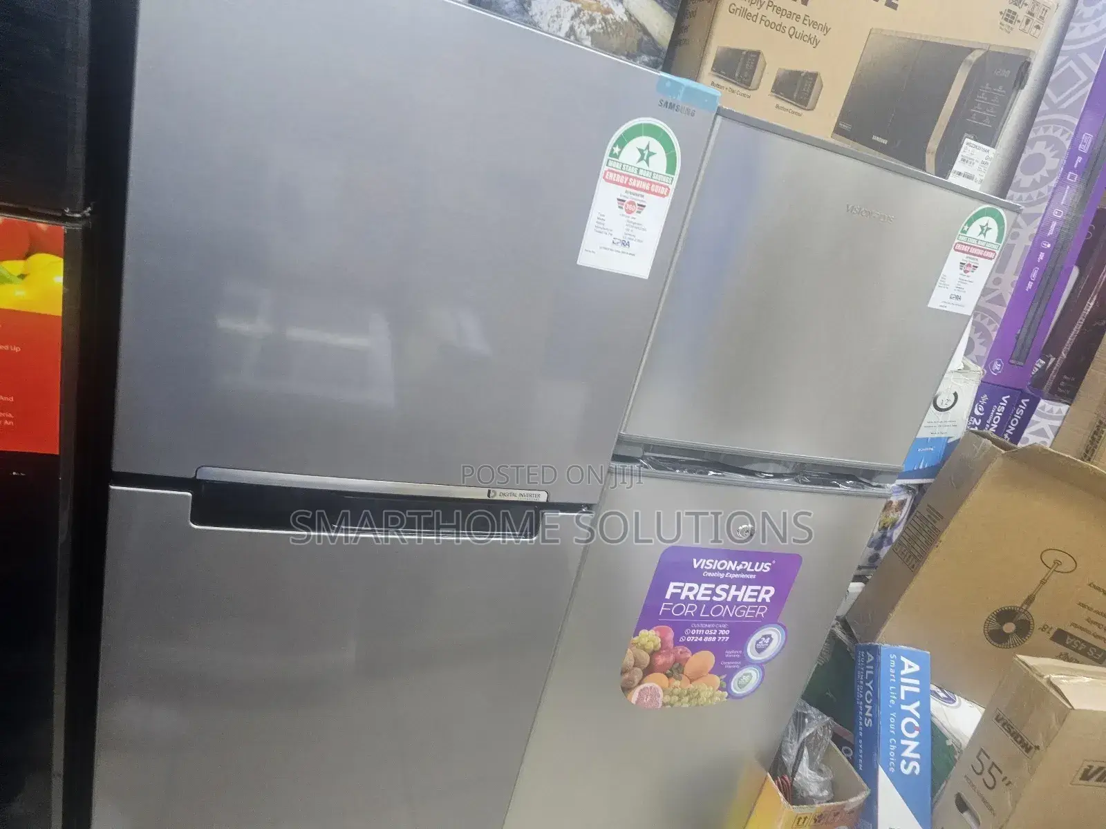 Vision Plus 220litres Fridge Double Door