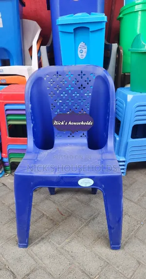 Dark Blue Skyplast Armless Plastic Chair
