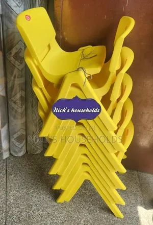 Yellow Plastic Chairs for Kids or Babies