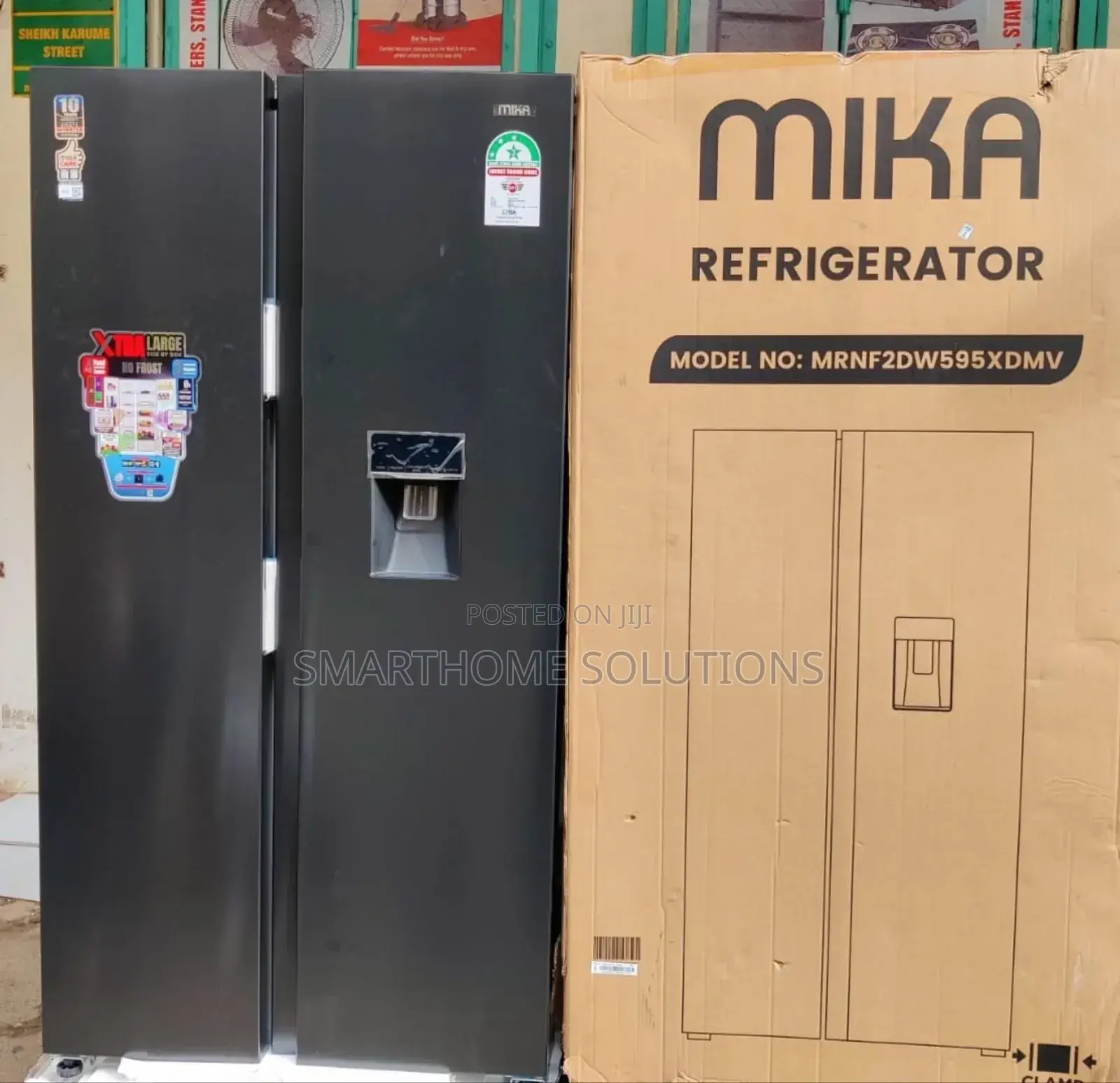 Mika 595litres Side by Side Fridge