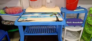 Double Decker Rectangular Plastic Table
