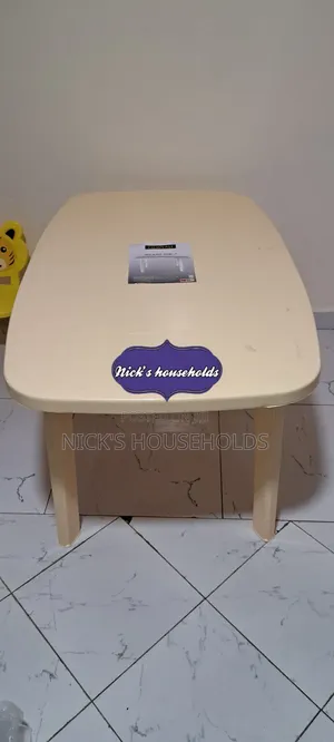 Spacious Rectangular Plastic Table for Big Family