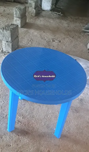 Multipurpose Round Plastic Table, Plastic Table With Sturdy