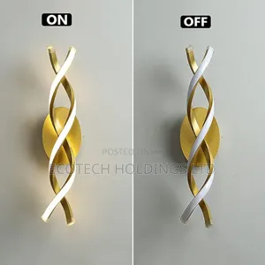 Vintage Modern Indoor Spiral Wall Light Xf4wk