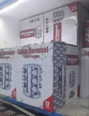 12pcs Rotating Spice Rack