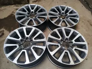 18 Inch Pardo Tx Black Silver Rims Set