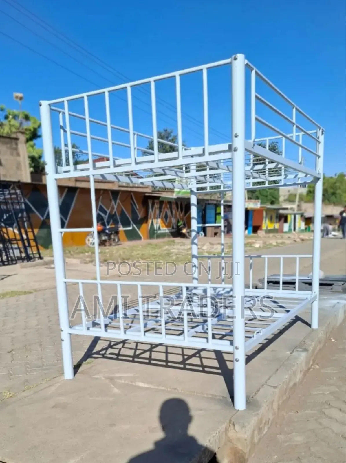 White Double Decker Bed 4*6 Both