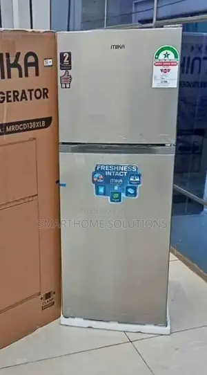 Mika 138l Double Door Top Mount Freezer Fridge