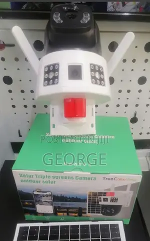 Tripple Sereens Dual Lens 4g Smart Solar Camera With Siren