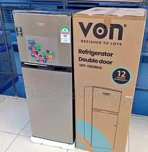 Von 138l Double Door Fridge VRT-138drhx
