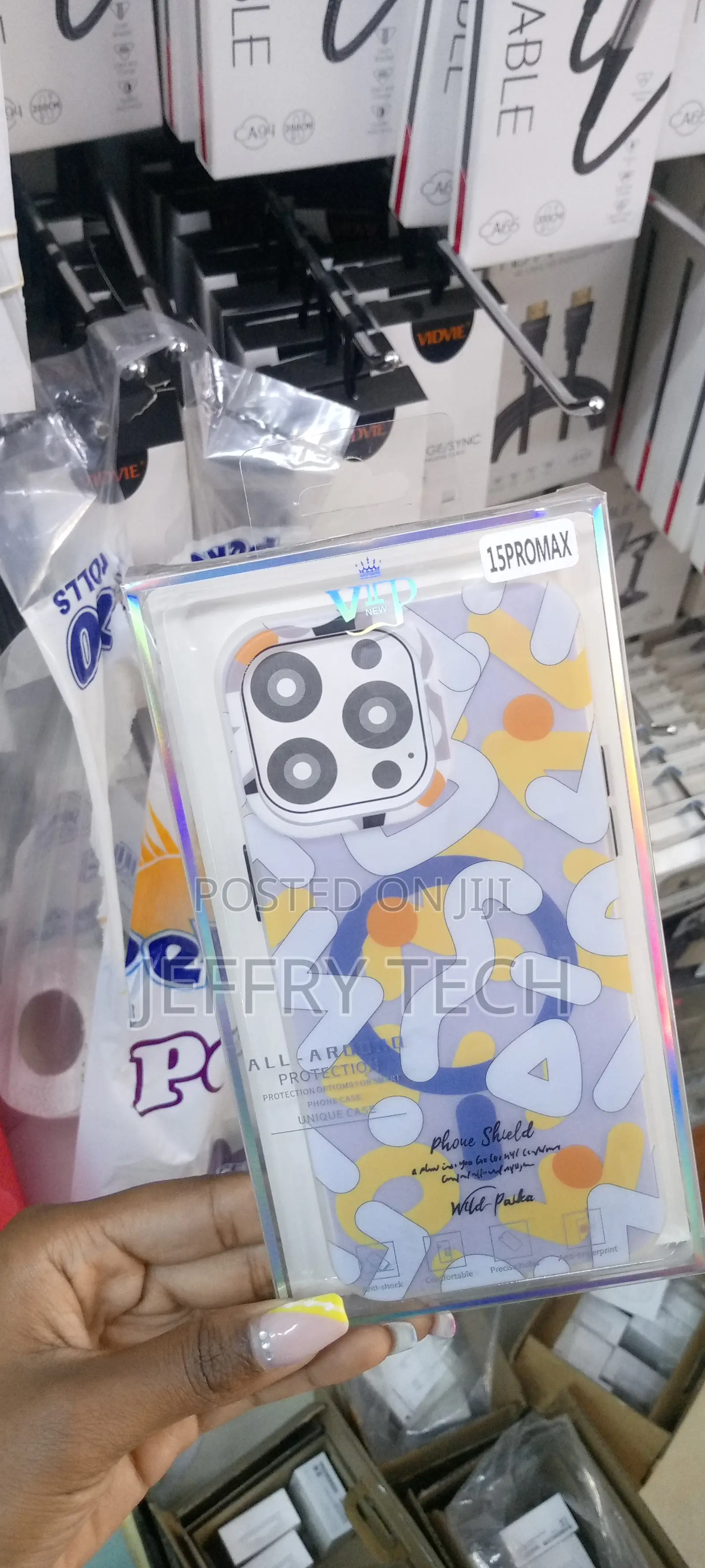 iPhone 15 Pro Max Magsafe Compatible Palka Case-White Marks