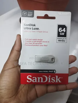 64gb Sandisk Ultra Luxe Usb 3.2 Gen 1 Flash Drive