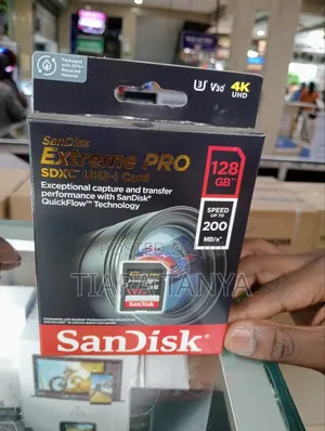 Sandisk 128gb Extreme Pro Uhs-I SDXC Memory Card (Class 10)