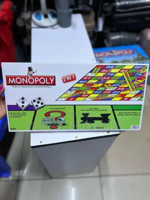2 in 1 Monopoly With Snakes- Ladders Games