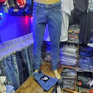 Lightblue/Black Men Jeans