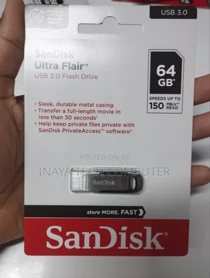Sandisk Ultra Flair 3.0 Usb Flash Drive 64gb