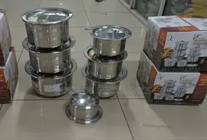 Heavy Stainless Steel Sufurias - 7pcs Quality Cookware