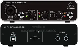 Behringer U-Phoria Umc22 Usb Audio Interface