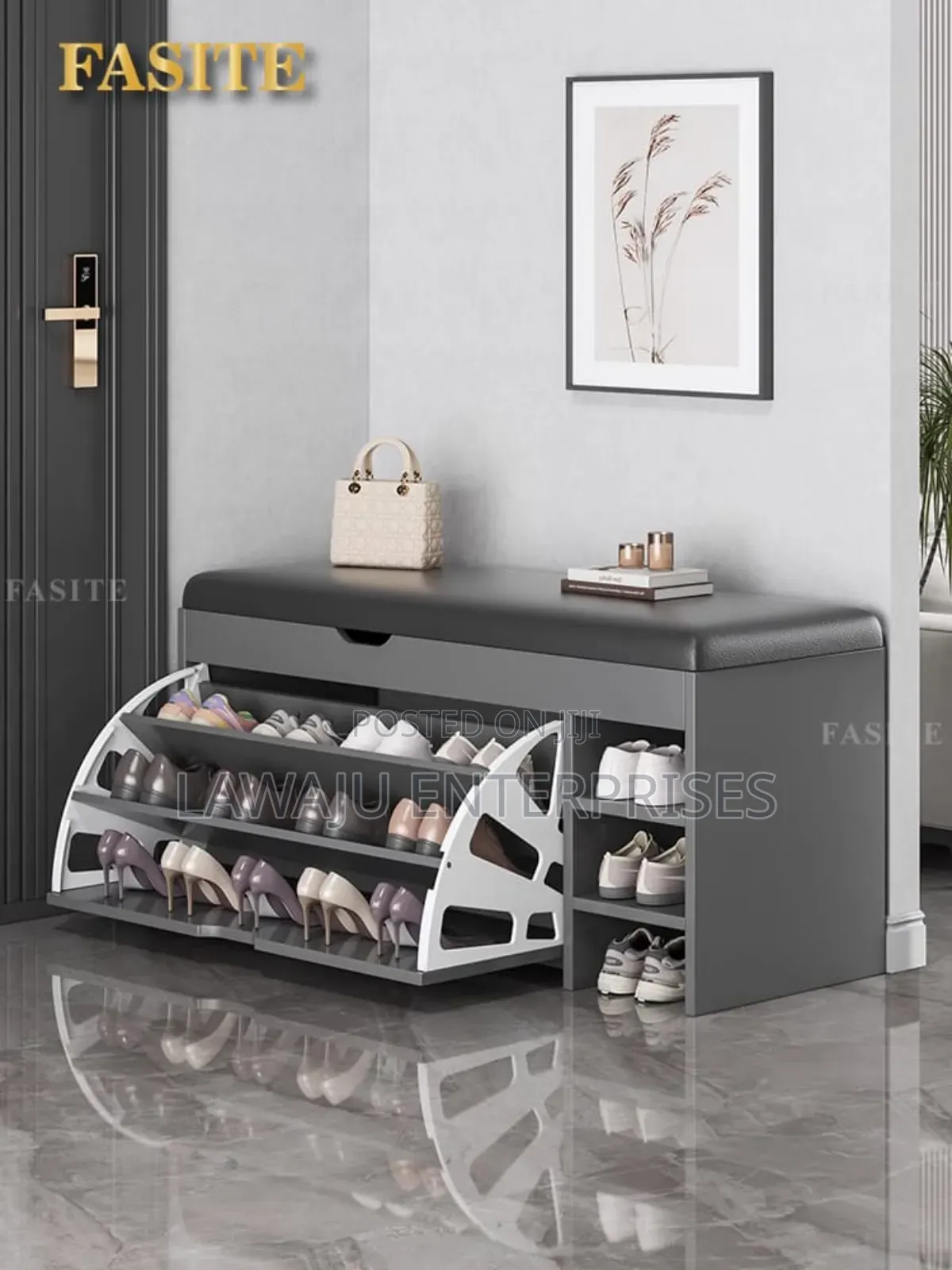 Bucket Flip Shoe Rack