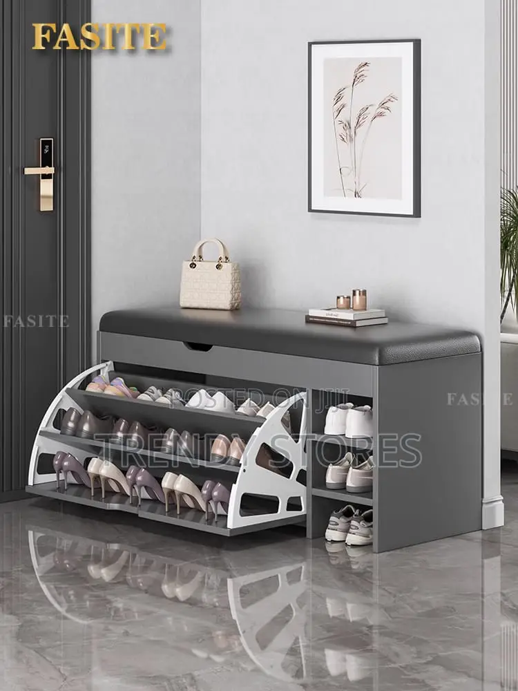 Modern Bucket Flip Shoe Cabinet