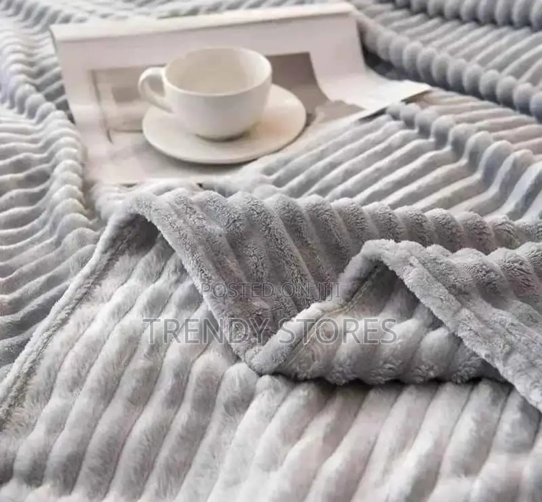 Grey Velvet Throw Blanket