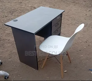 Gray Table and White Chairs