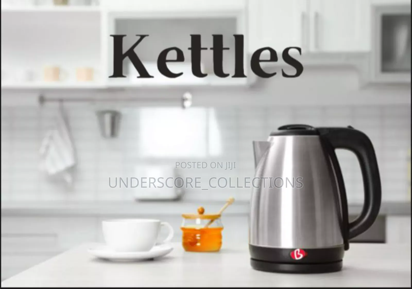Silver Cordless Kettle