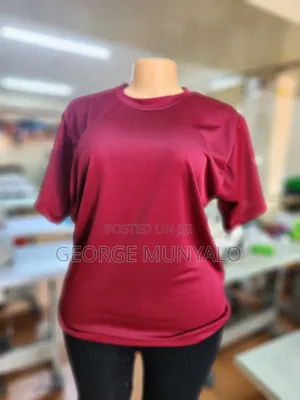 Maroon Dry Fit T-Shirts (Rice Net)