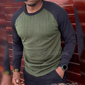 Black/Jungle Green Men's T-Shirts