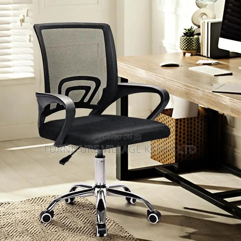 Ergonomic Adjustable Swivel Mid Back Office Chair