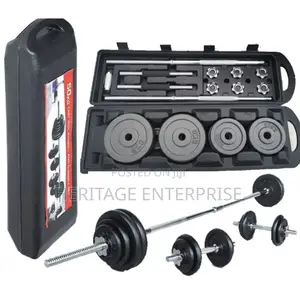 Weights Adjustable Set Weight Plates and Barbell 50kg