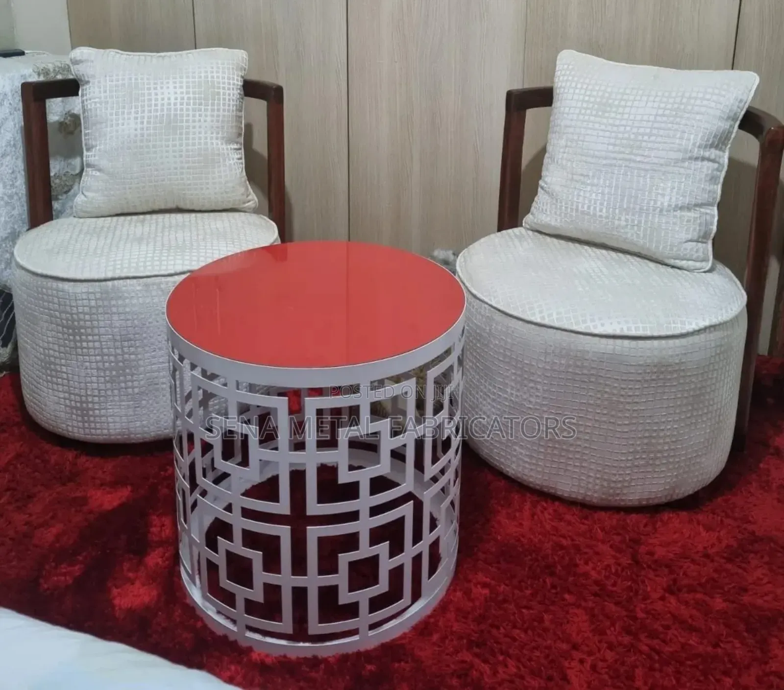 Coffee Table With Laser-Cut Designs