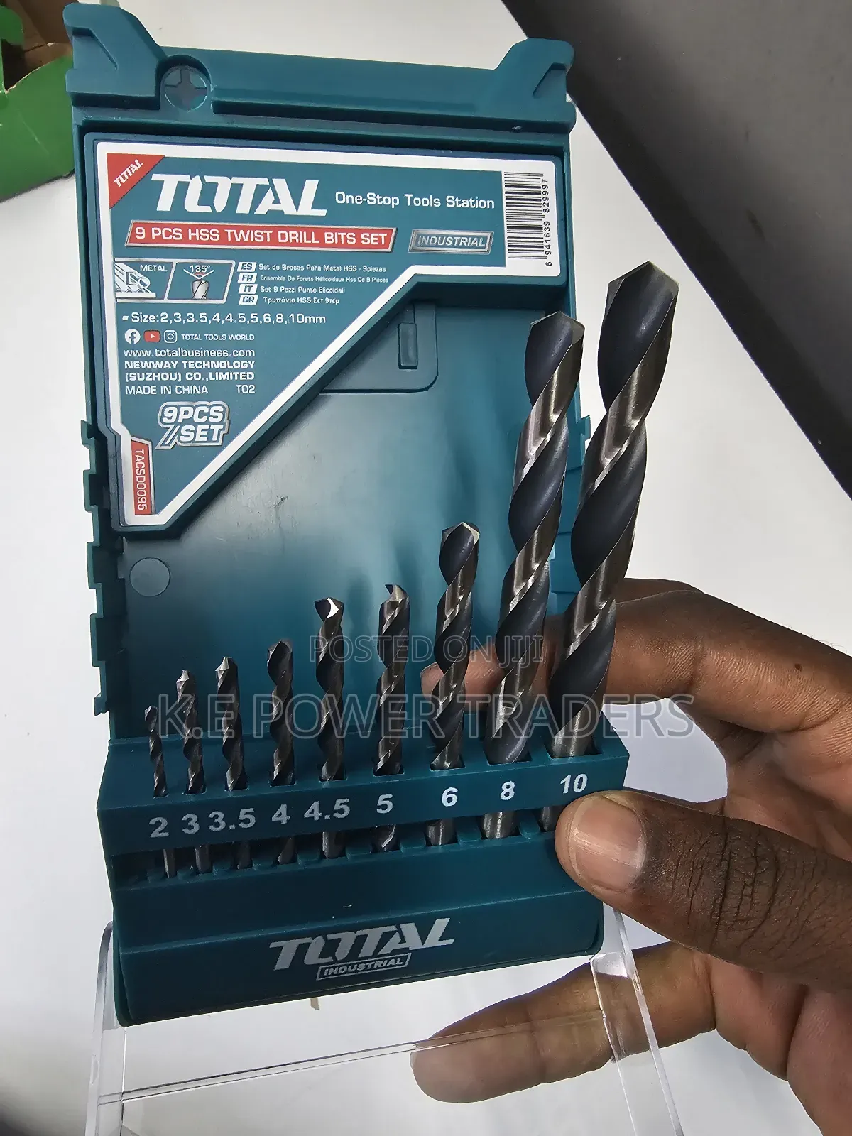 9 Pieces Hss Twist Drill Bits