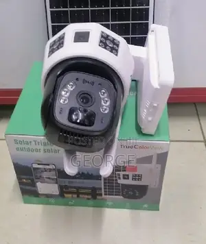 Pir Detection Dual Lens 4g Smart Solar Camera With Siren