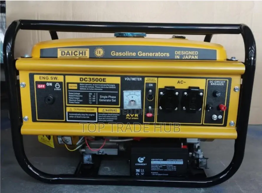 Daichi Dc3500e Keystart Gasoline Generator 4kva