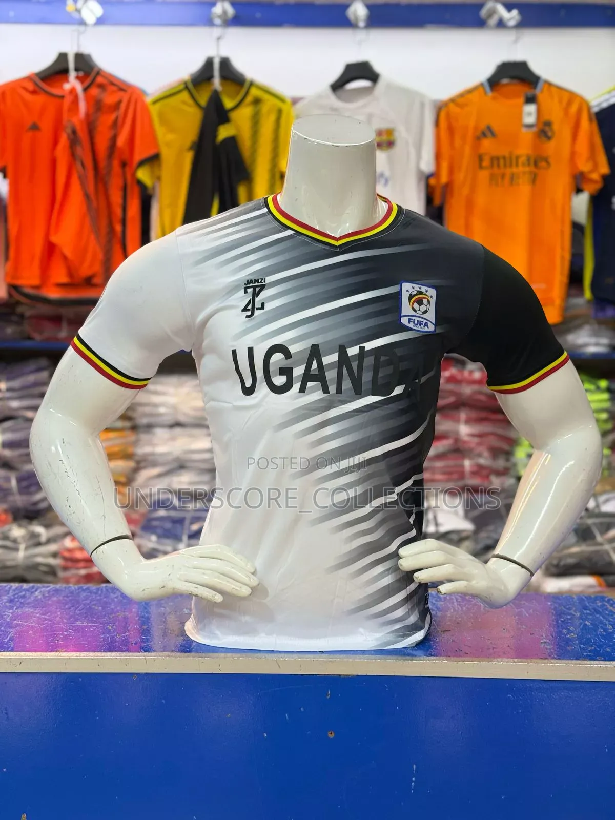 White Ugandan Football Jerseys